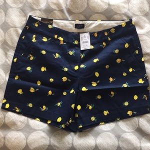 JCrew Factory BNWT never been worn lemon shorts